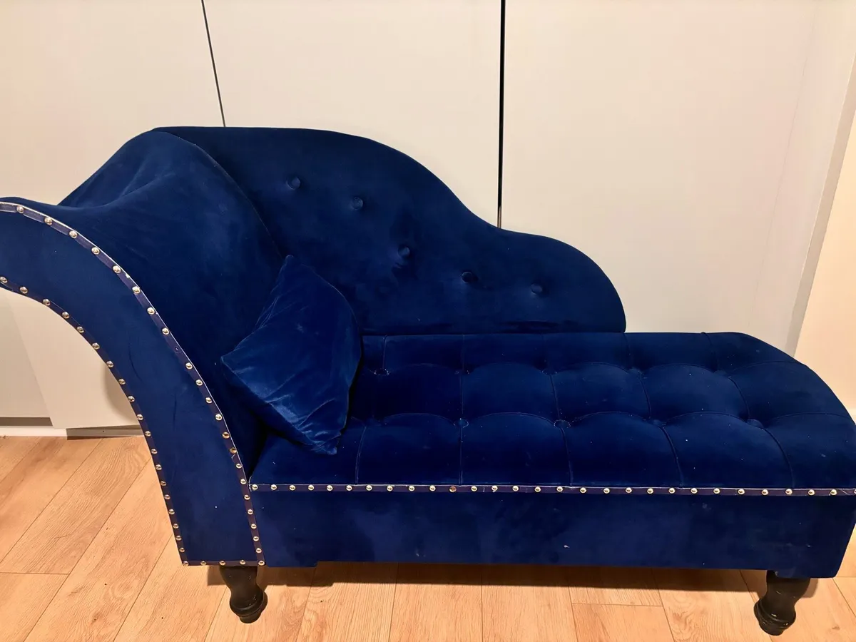 Blue stylish lounge chair/chaise longue - Image 3
