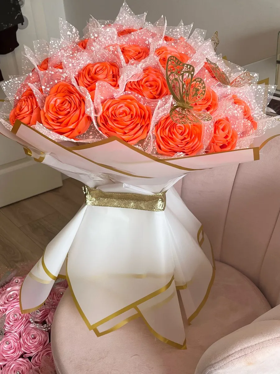 Gorgeous Fluffy Forever Flower Bouquet - Image 2