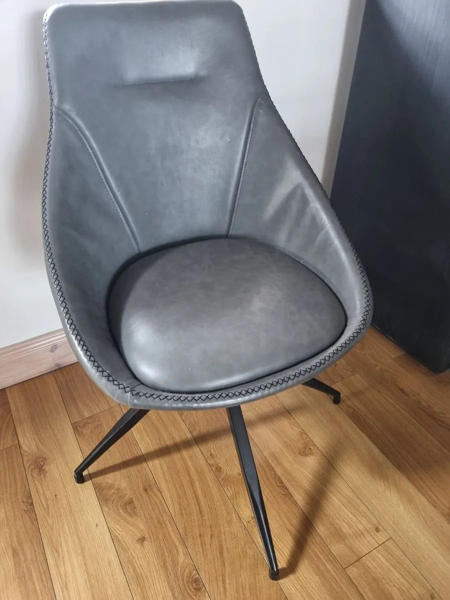 4 Swivel Dining Chairs - Image 2