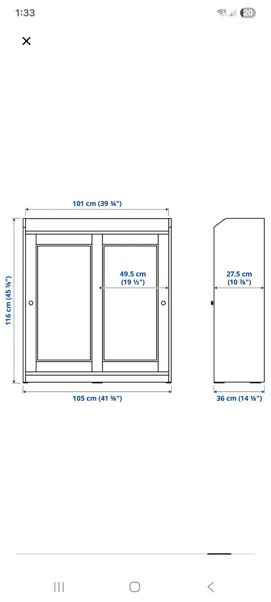 Glass cabinet (Hauge Ikea) - Image 4