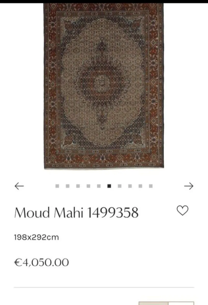 Stunning Large Perser Moud Hand Knotted Rug Carpet - Image 2