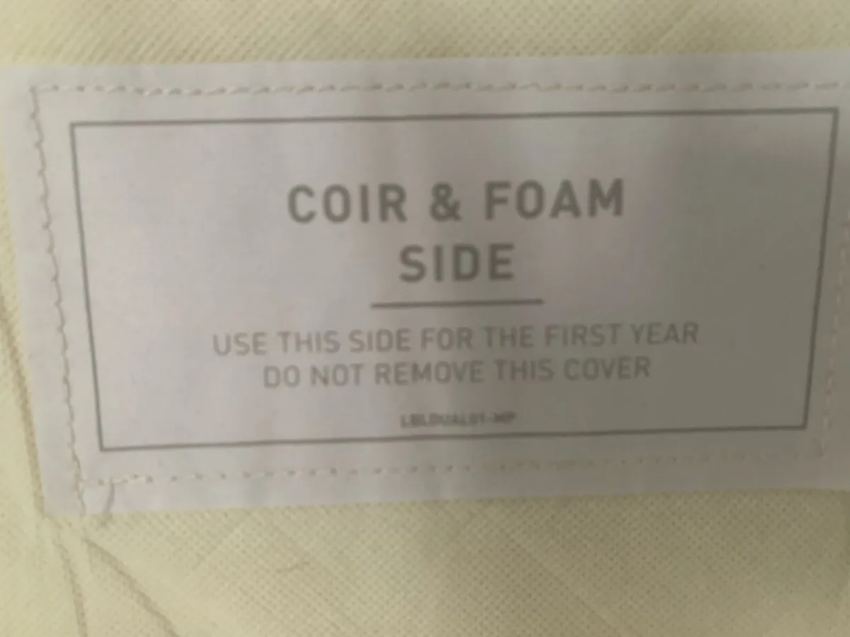 Mamas and papas cot duo core mattress - Image 3