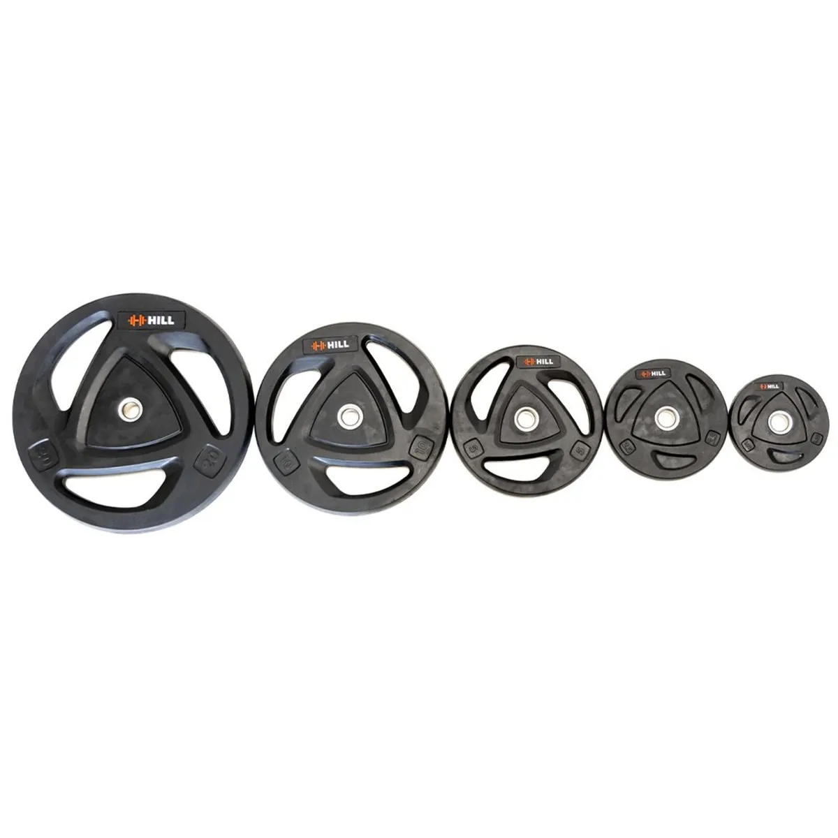 1" Rubber Coated Plates (Pairs) - Weights Gym - Image 1