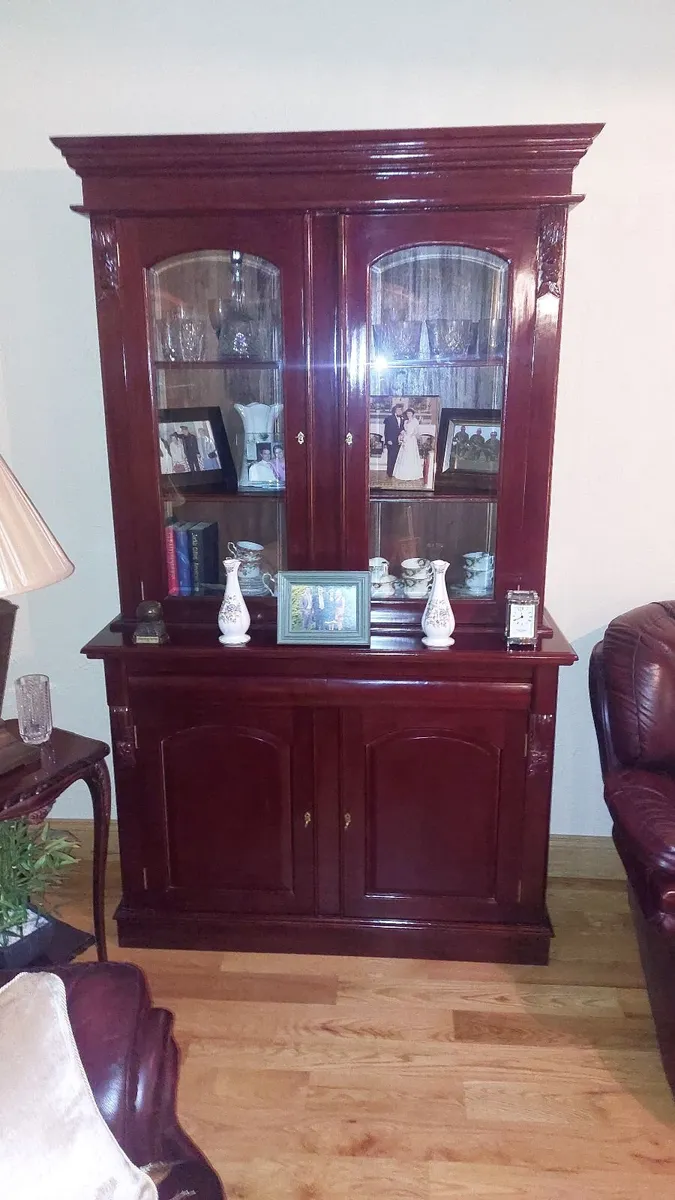 Mahogany Display Cabinet - Image 1