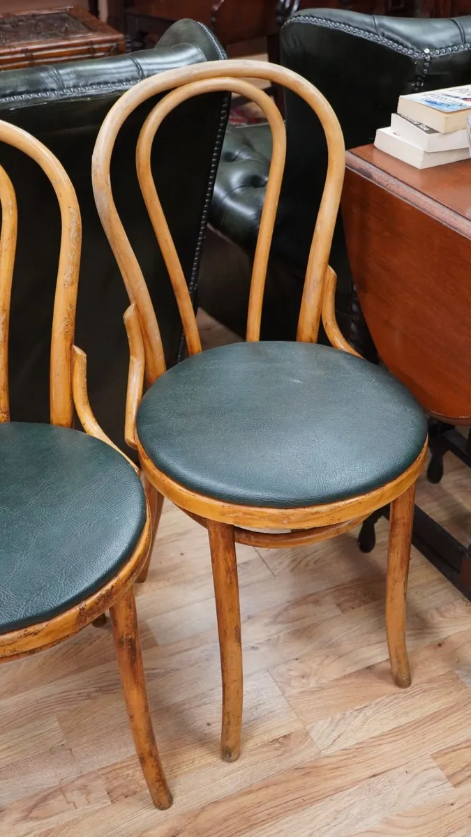 Set of 4 Vintage Bentwood Chairs - Image 3