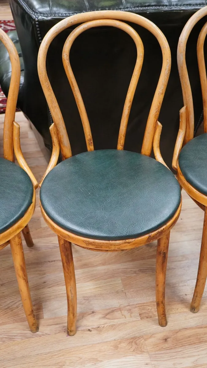 Set of 4 Vintage Bentwood Chairs - Image 4