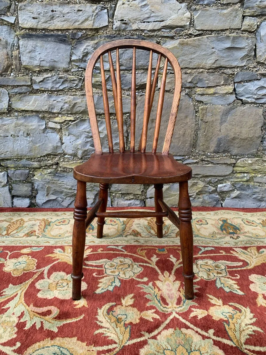 Vintage Windsor Hoop Back Kitchen Chair. - Image 3