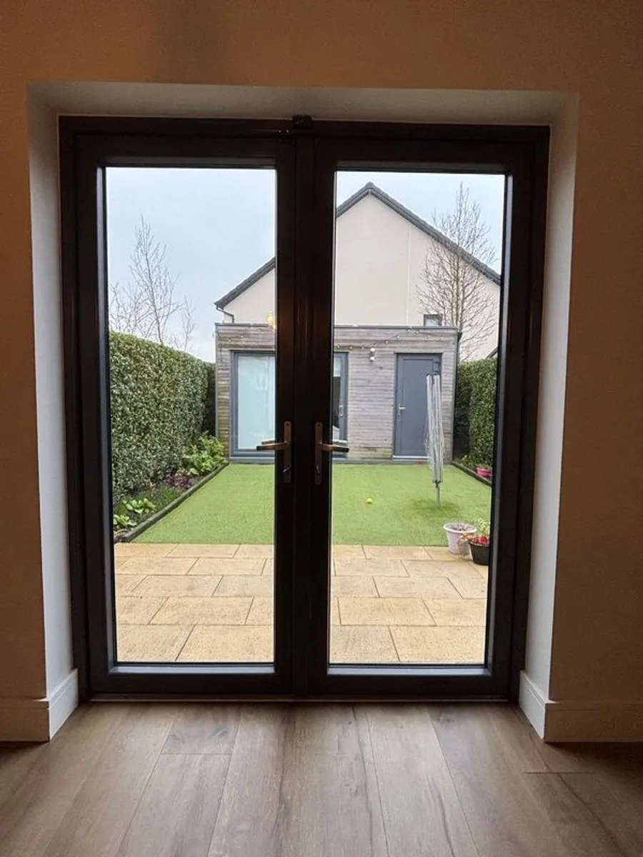 Almost new French patio doors - Image 2