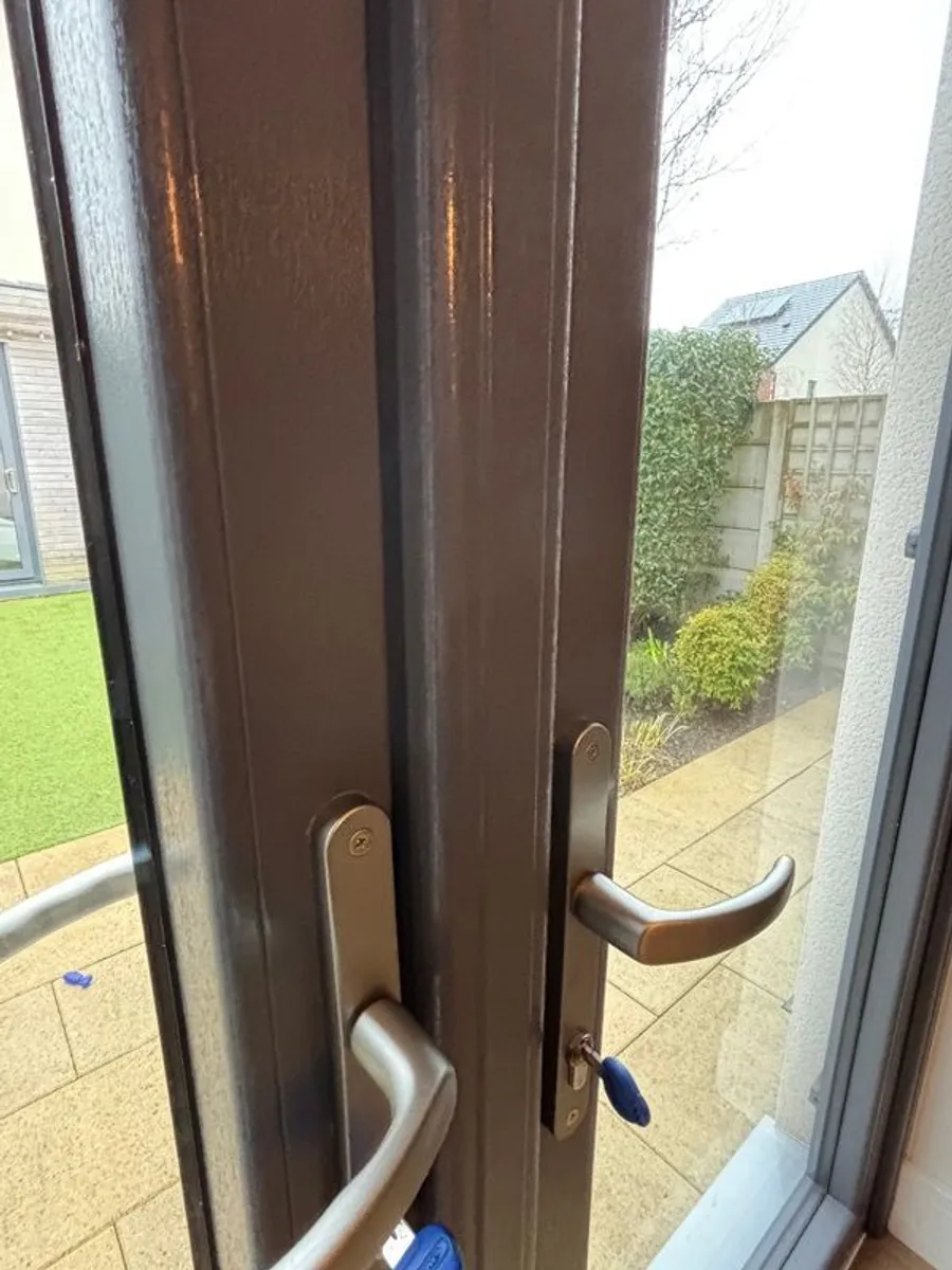 Almost new French patio doors - Image 3