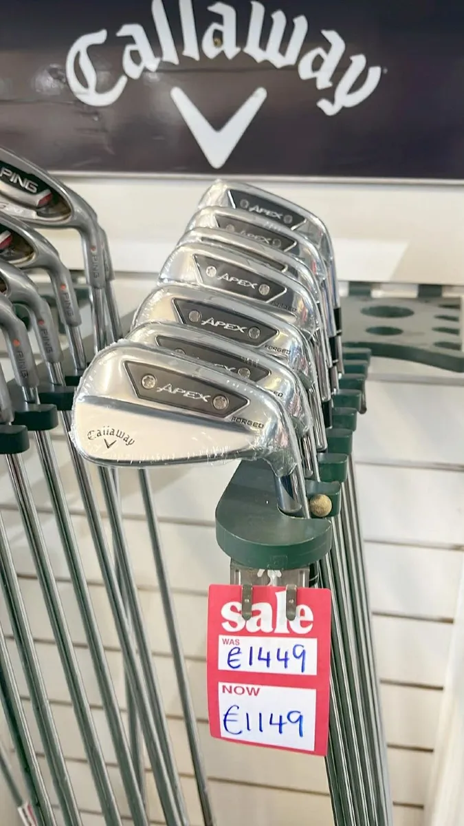 NEW Callaway Apex Ai150 4-PW Stiff €1449 Now €1149 - Image 3