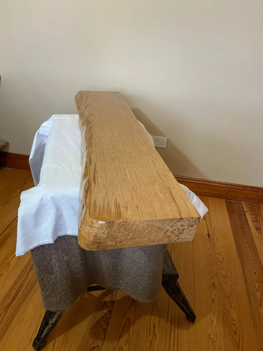 Oak fire place mantle - Image 2