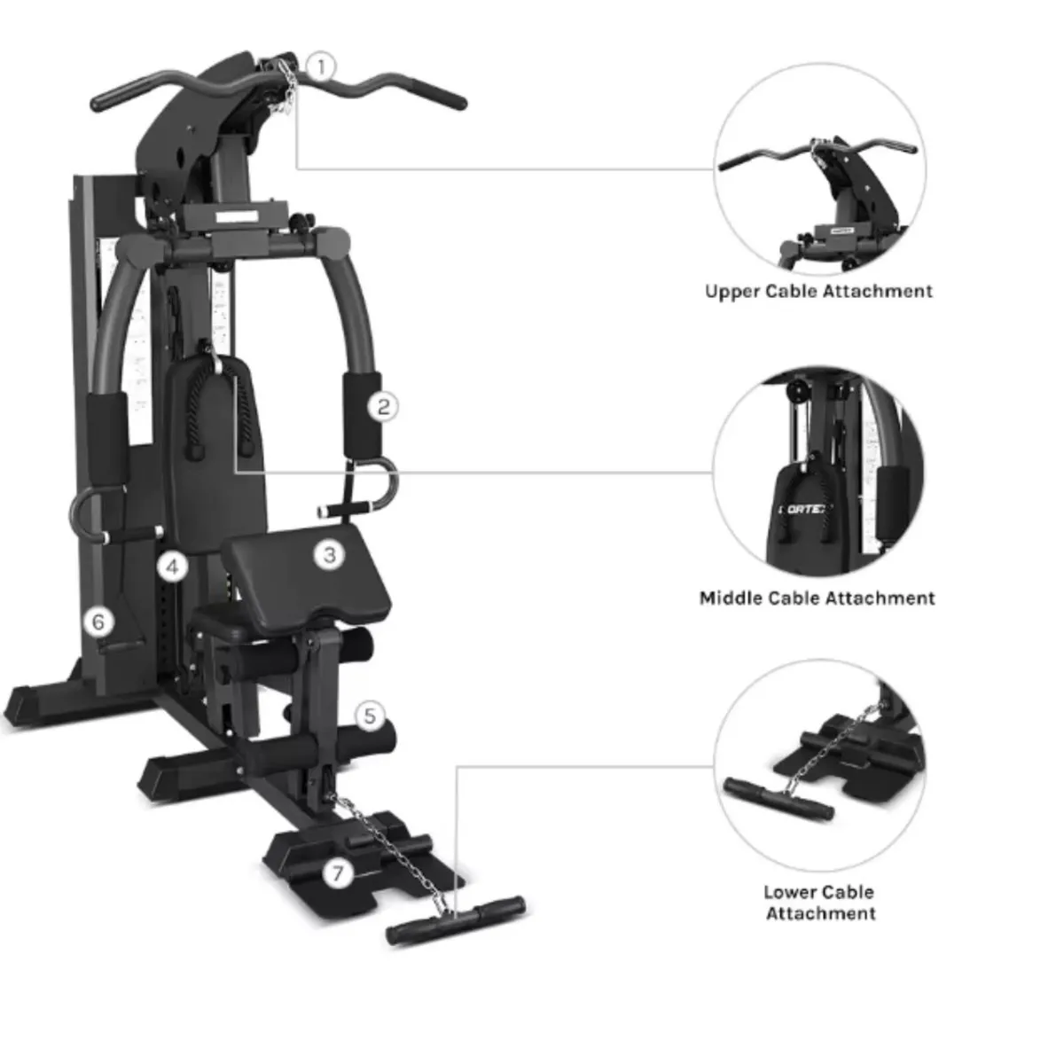 GX Home Multi Strength Station-73kg Weight Stack - Image 1