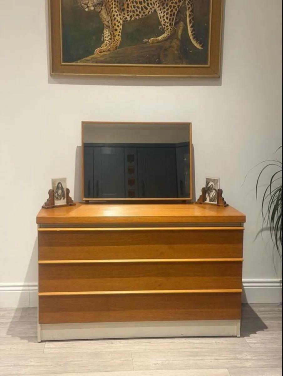 Mid Century Chest of Drawers with Mirror - Image 1
