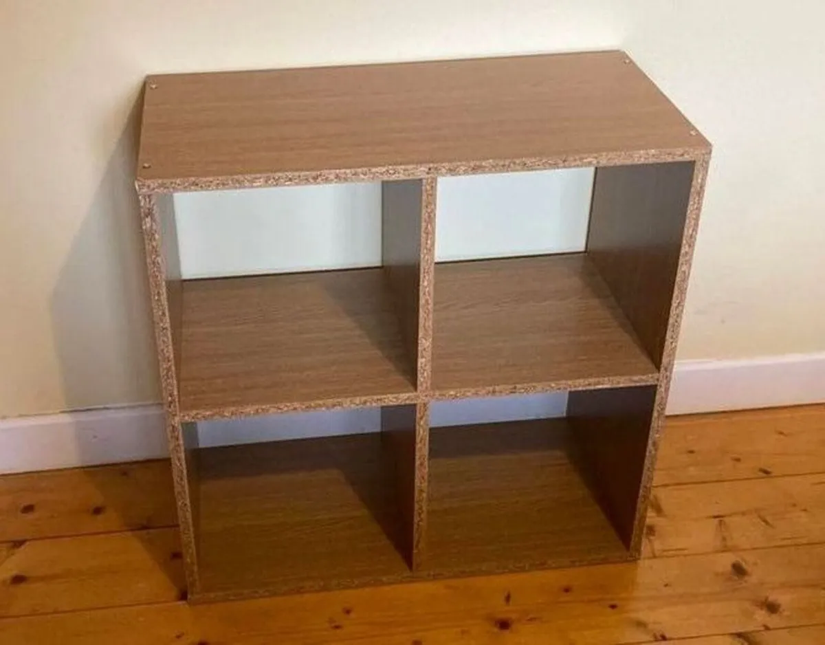 Compact 4 Cube Storage Shelf / Bookcase - Image 2