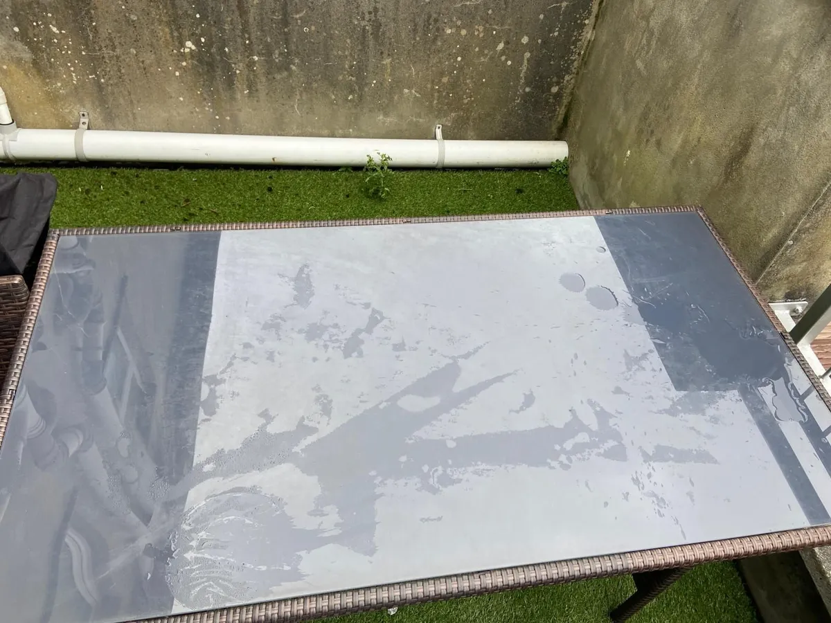 Outdoor Garden Table - Top: Glass - Image 1