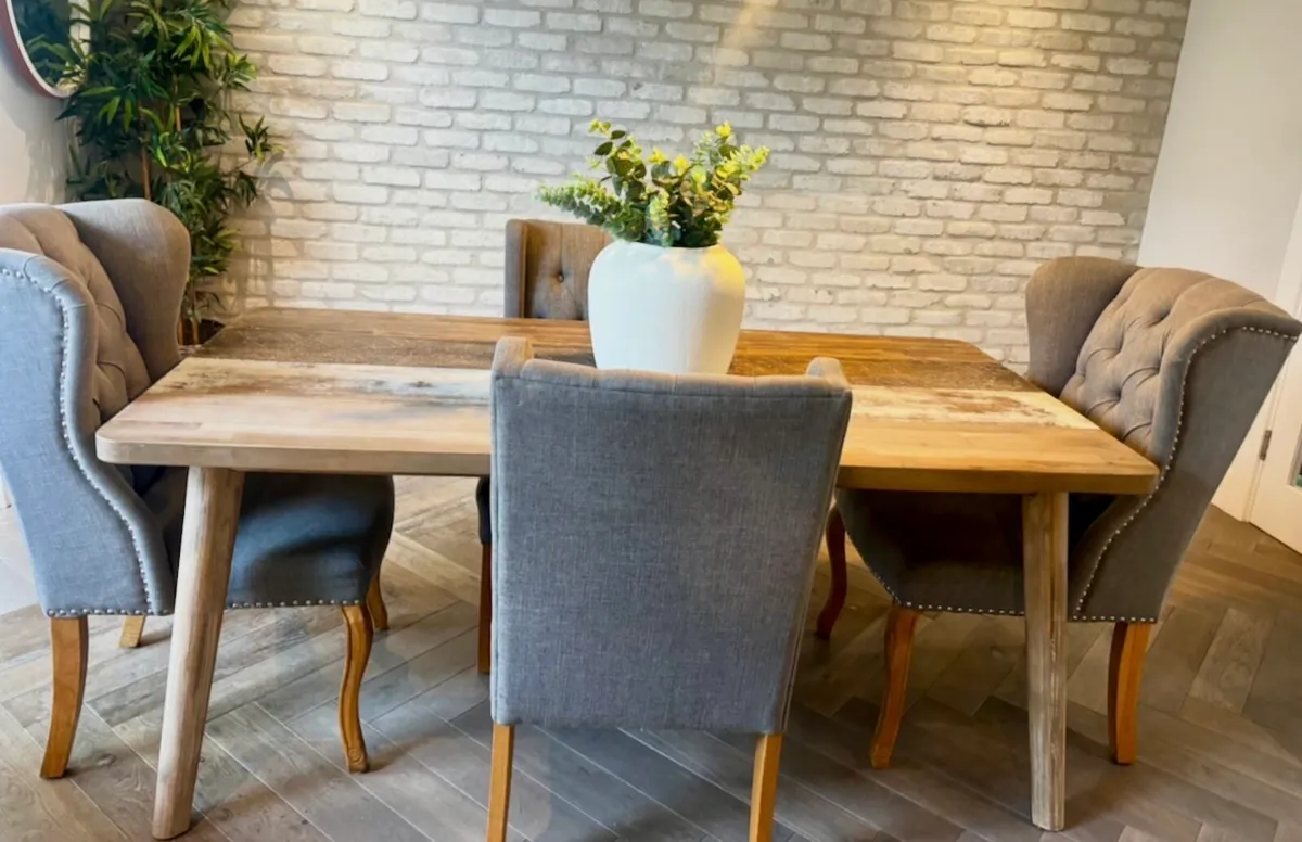 Dining Table & 4 Chairs - Image 2