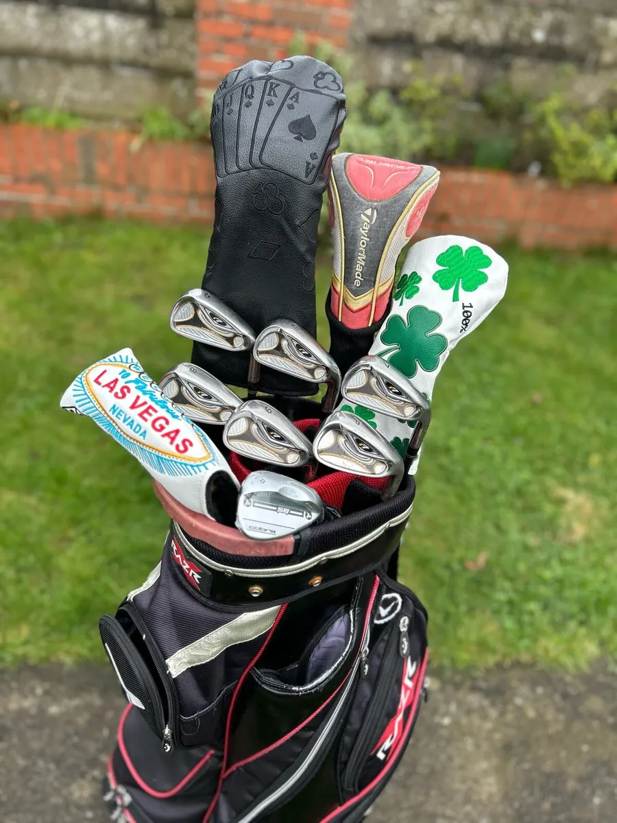 Full set of mostly Taylormade golf clubs - Image 2