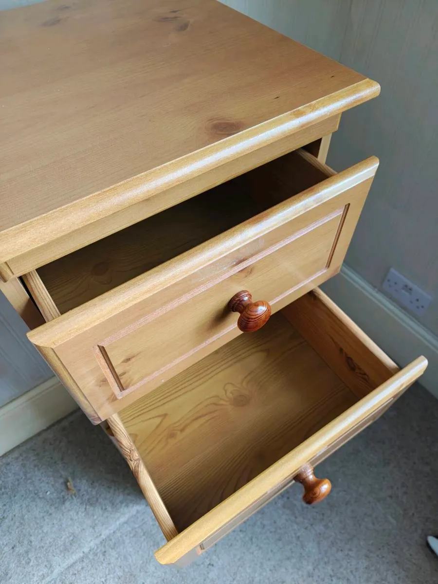 Slim Pine Tallboy Chest of Drawers – 5 Drawers - Image 3