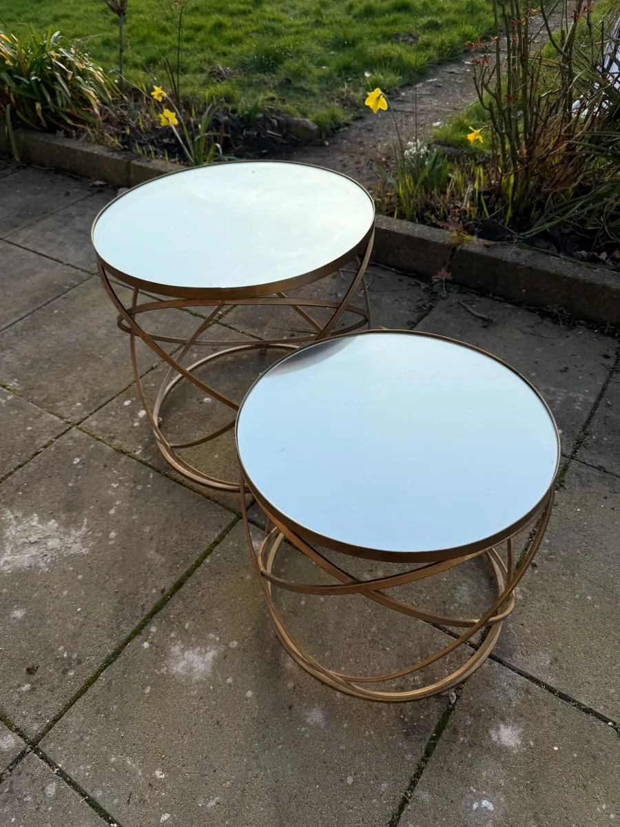 Mirrored Nesting Tables - Image 1