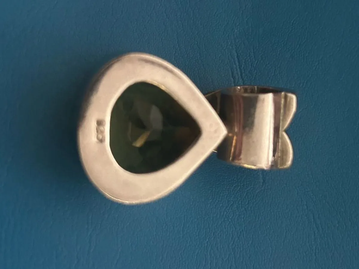 Lemon Quartz & Sterling Silver Pendant - Image 2