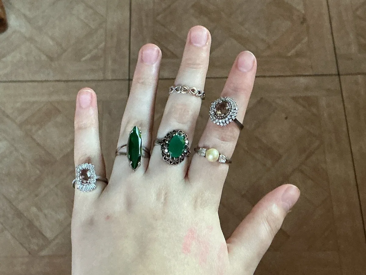 Silver rings - Image 1