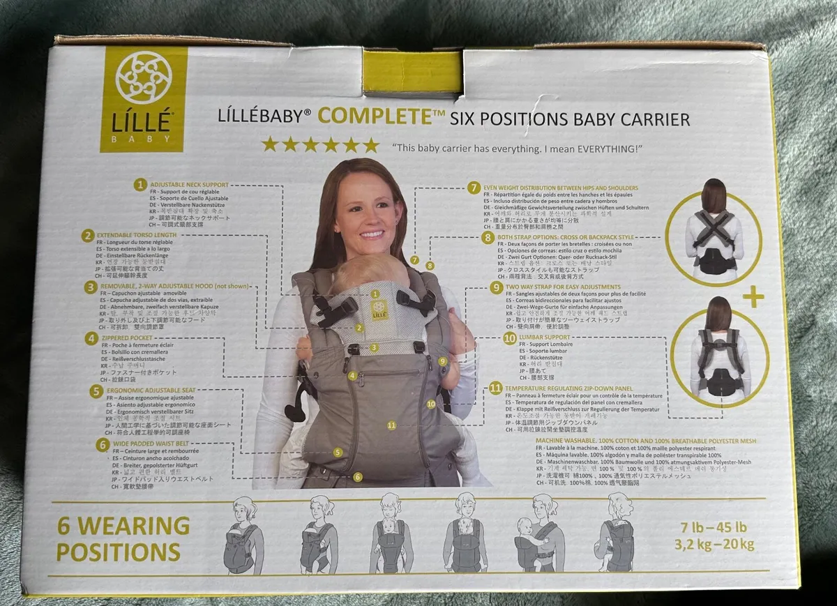 Lille Baby Ergonomic Baby Carier 3.2kg - 20kg - Image 3