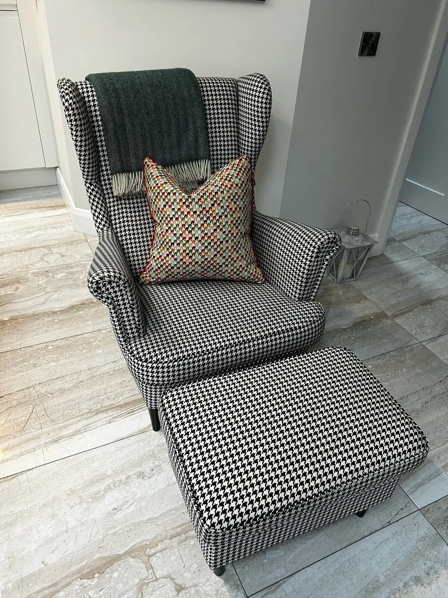 Armchair & Footstool - Image 1