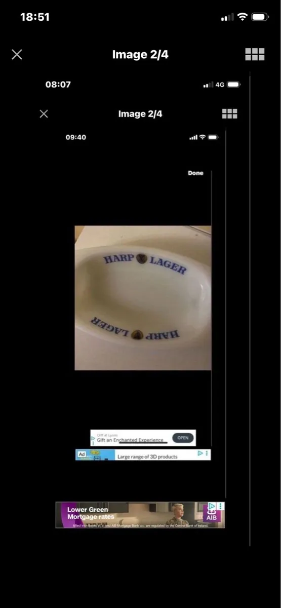 Vintage Harp Lager Dish - Image 2