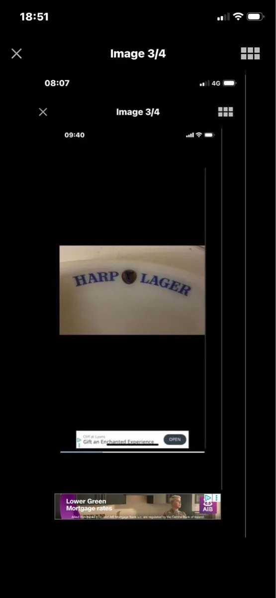 Vintage Harp Lager Dish - Image 3