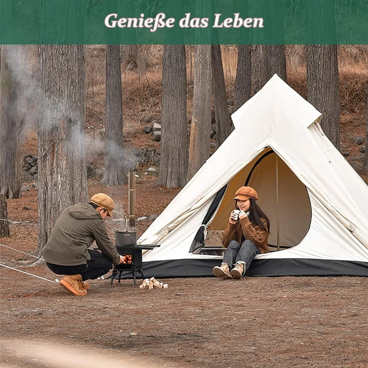 Cast Iron Portable Wood Stove for Camping & Tents - Image 3