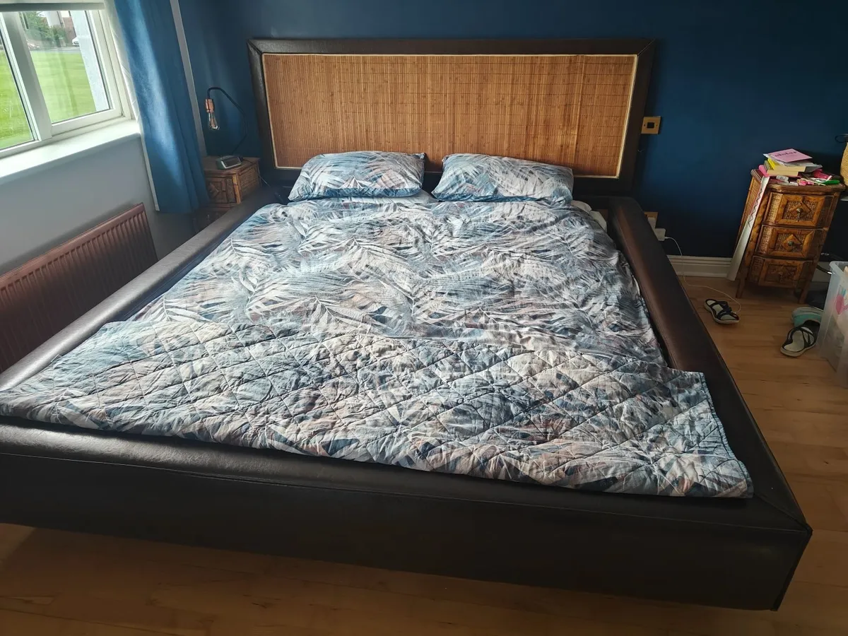 King Size Bed Frame - Waterbed - Image 4