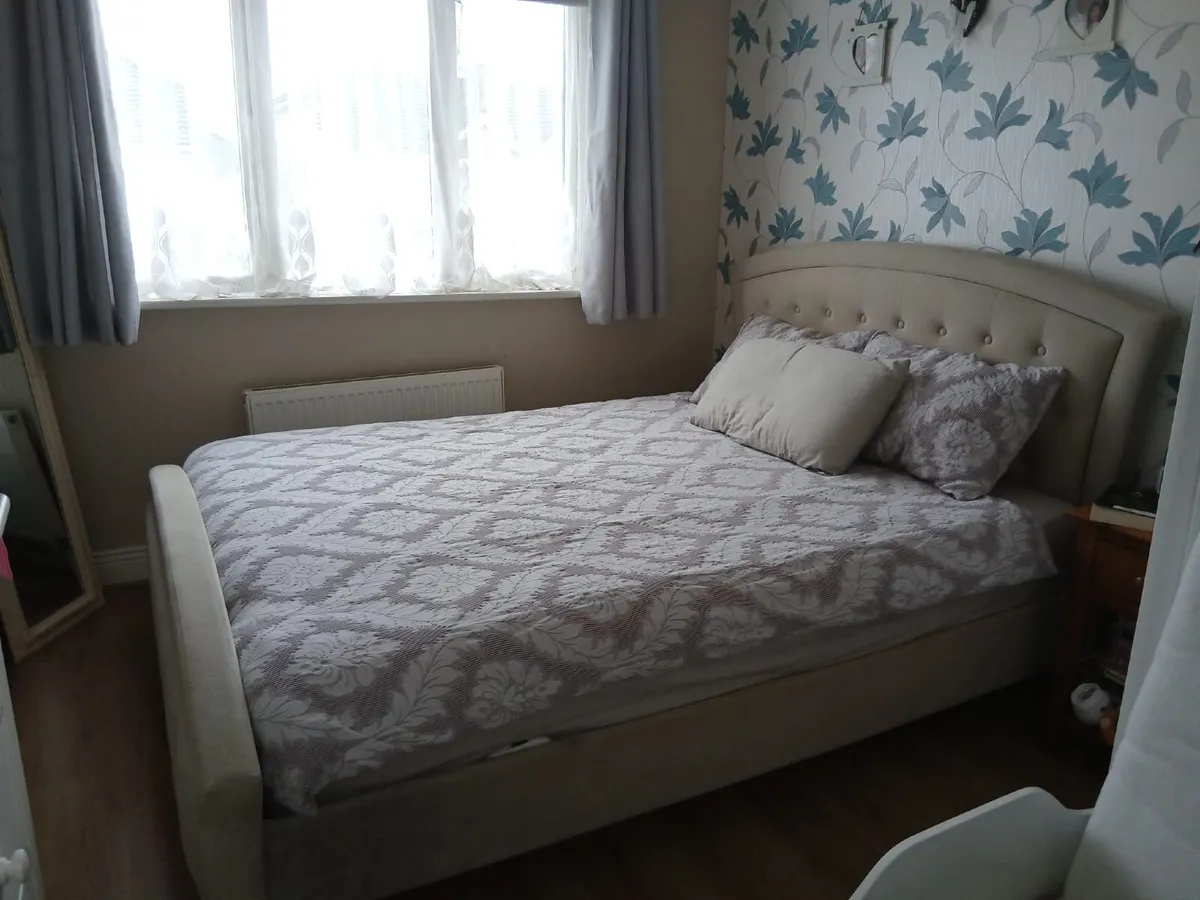 King Size Bed & Mattress - Image 2