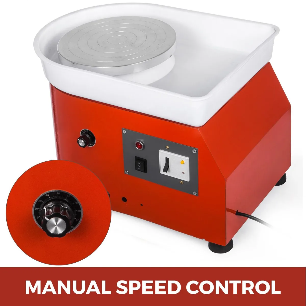 280W 25cm Electric Pottery Wheel Machine for DIY - Image 4