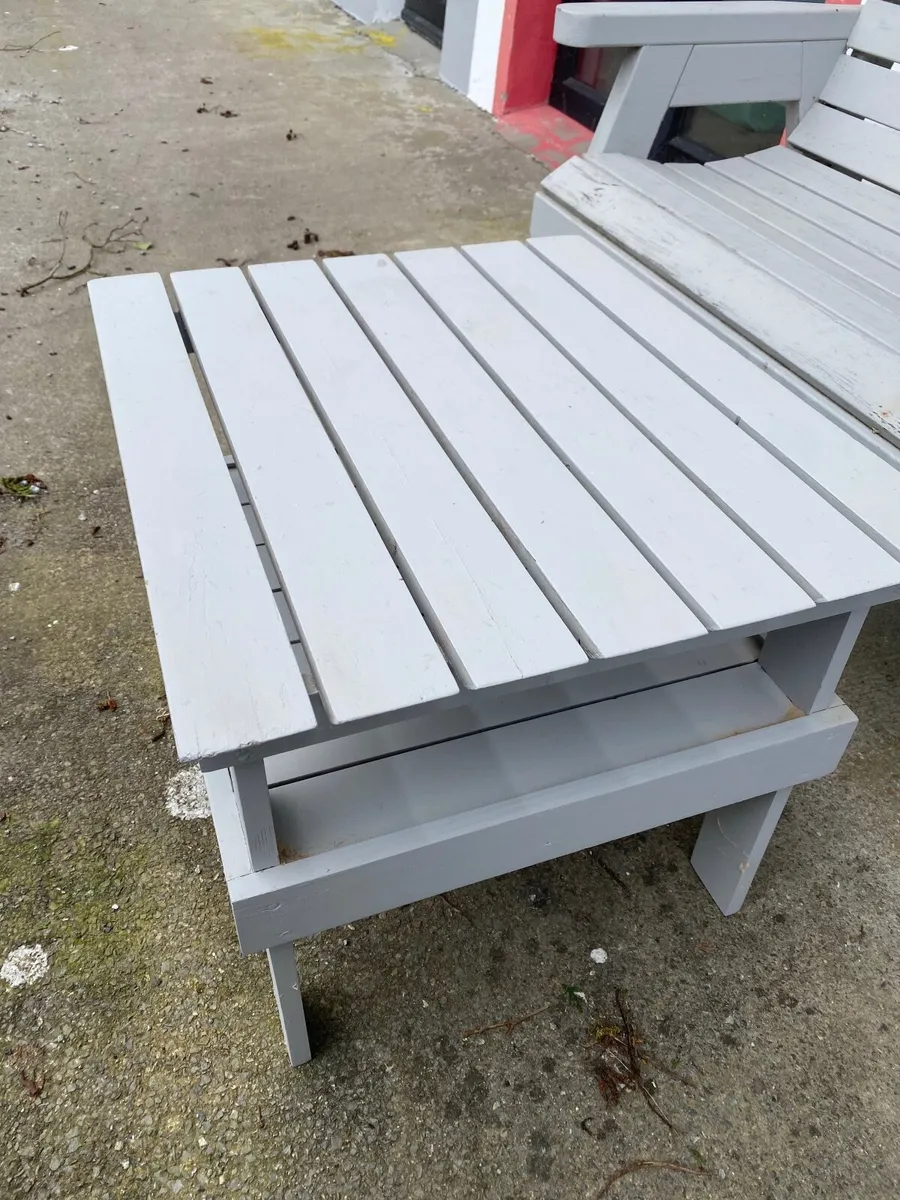 Garden Bench and table - Image 2