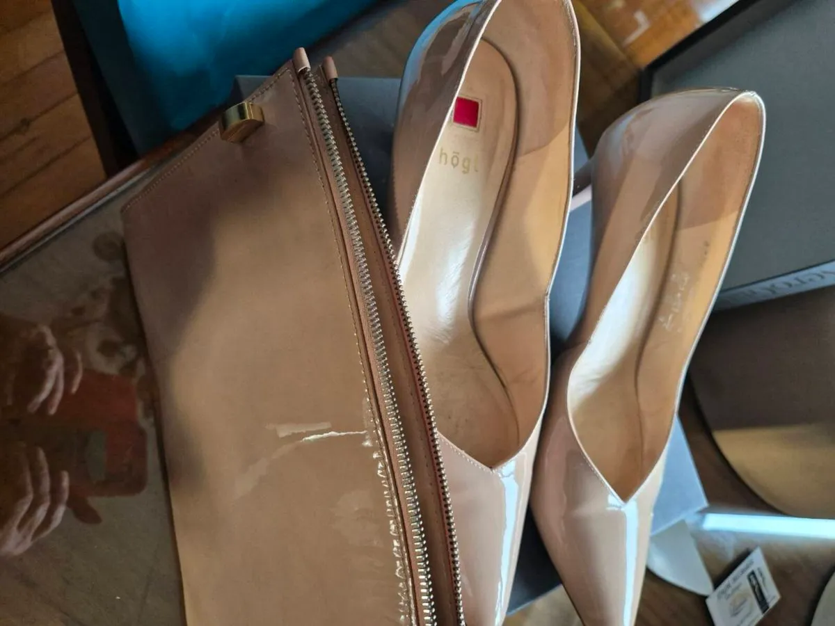 Hogl shoes and clutch - Image 2