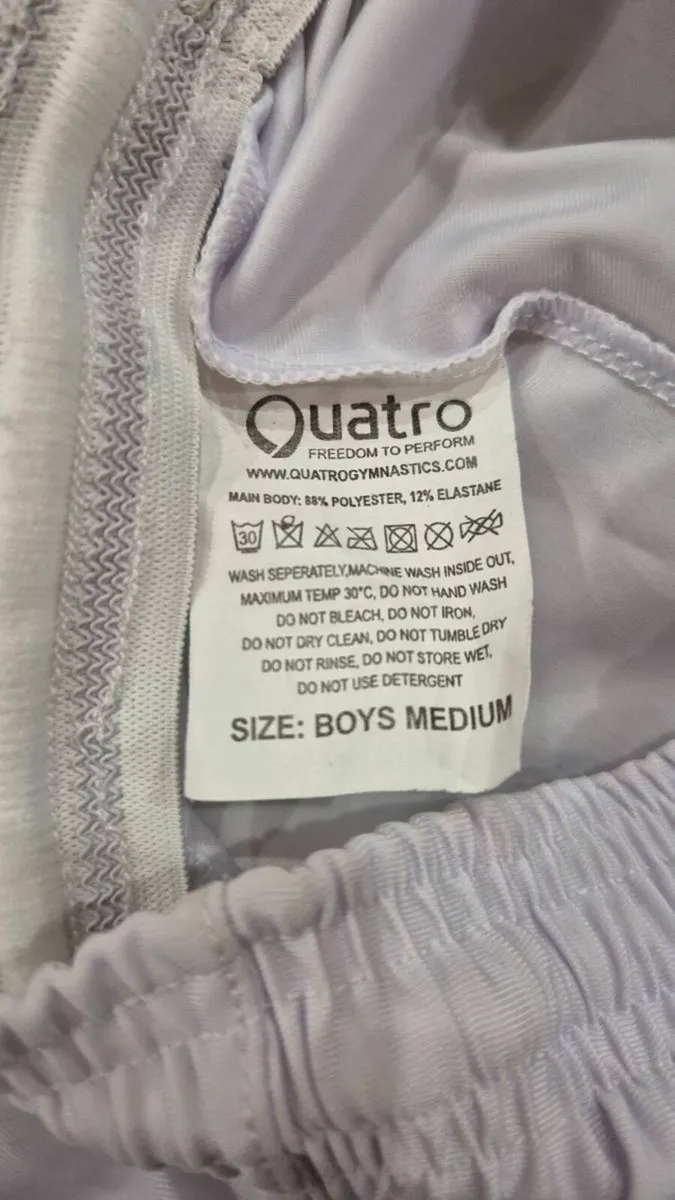 Gymnastics white longs, leotards - Image 3