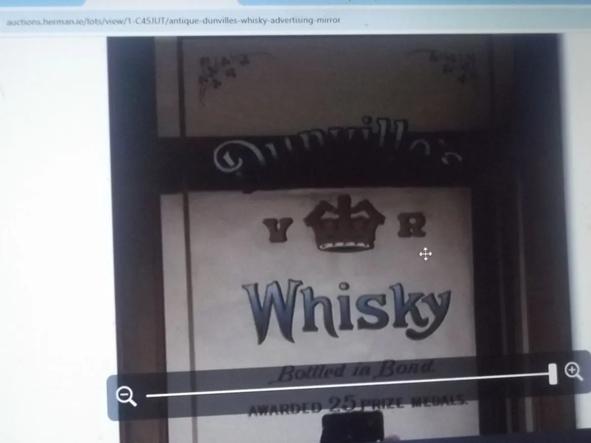 A  Pub Mirror.dunvilles Whisky - Image 4