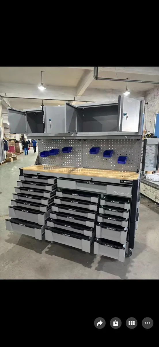 Manarola 68″ 19 Drawer Toolchest With 4 Upper Cabi - Image 2