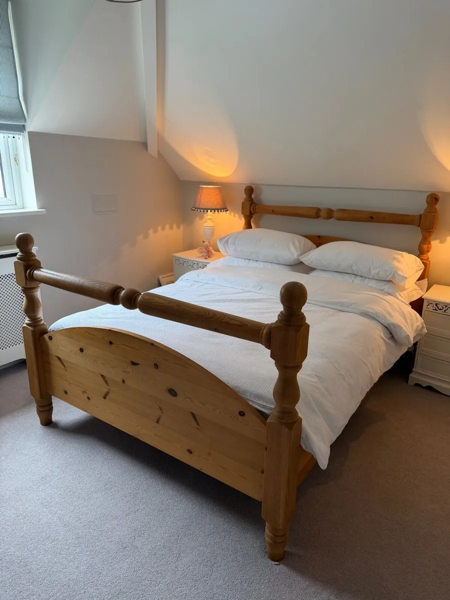 Solid Pine 4ft 6” Double Bed - Image 1