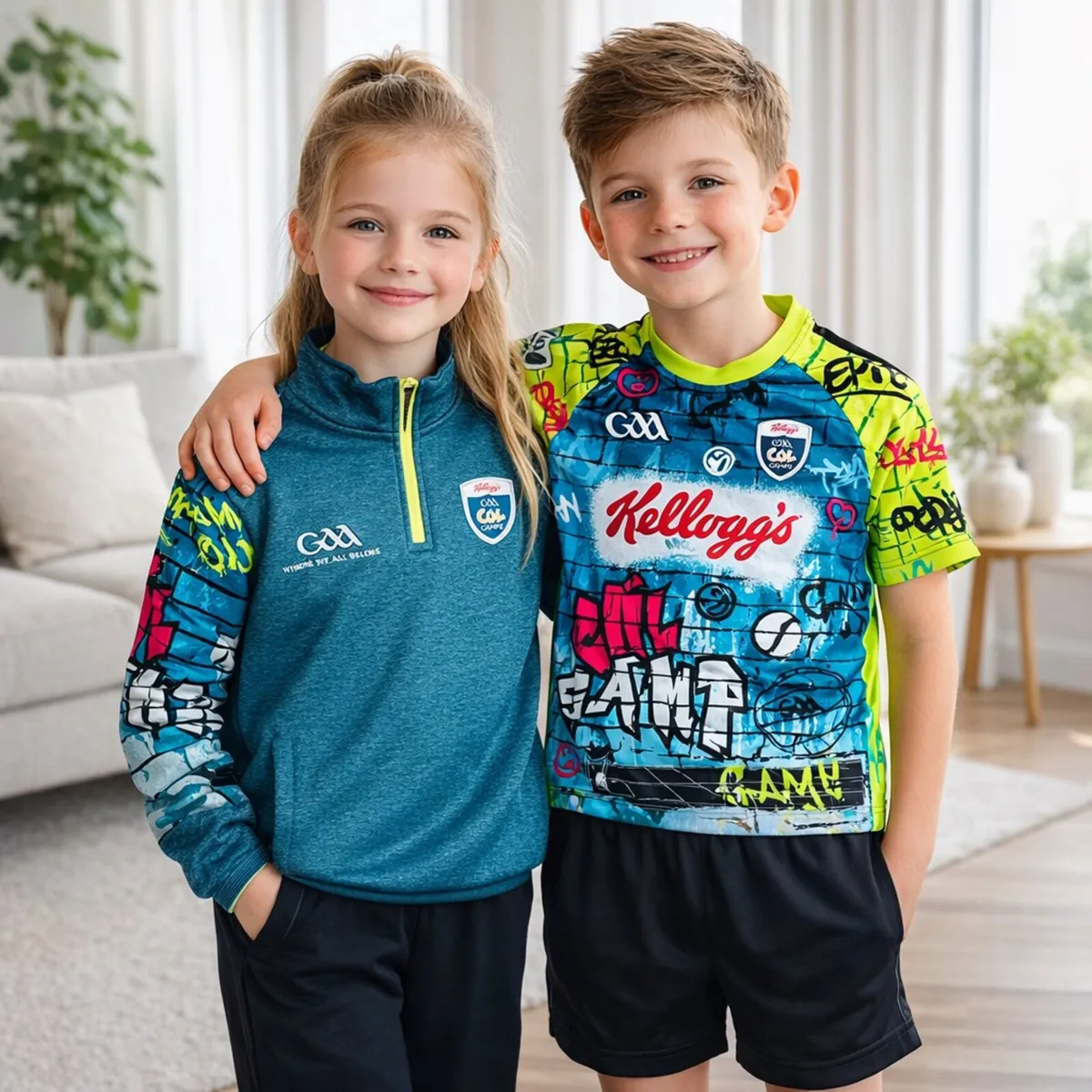 Kids GAA Cúl Camps Jersey & Quarter Zip Top: 9-10y - Image 1