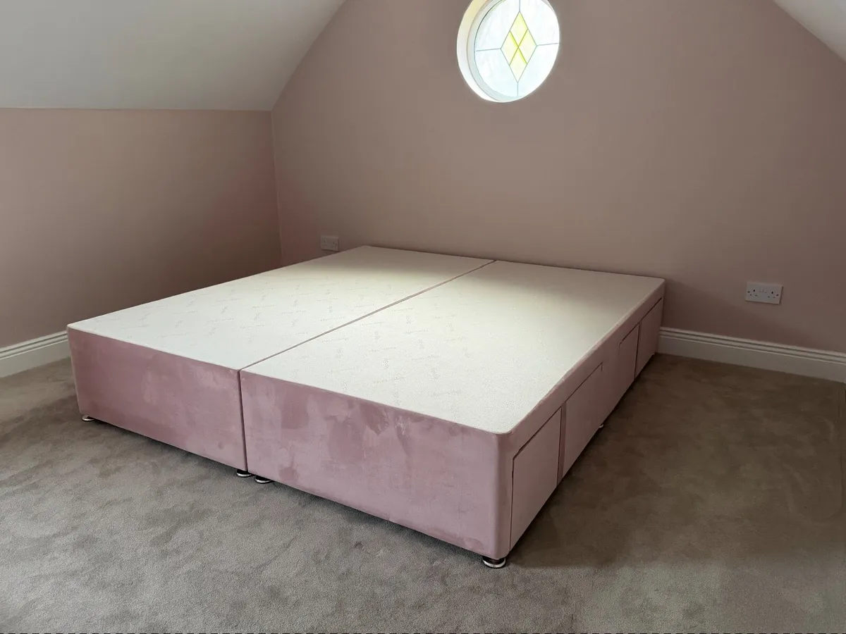 Brand new 6ft Bed Divan with storage - Image 1