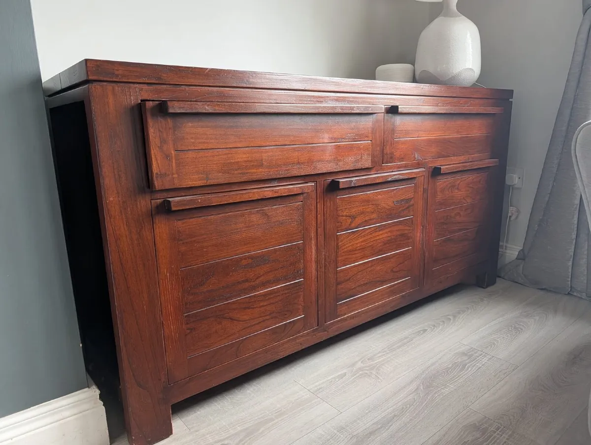 Solid Walnut  Sideboard and TV Unit. (Arnotts) - Image 2