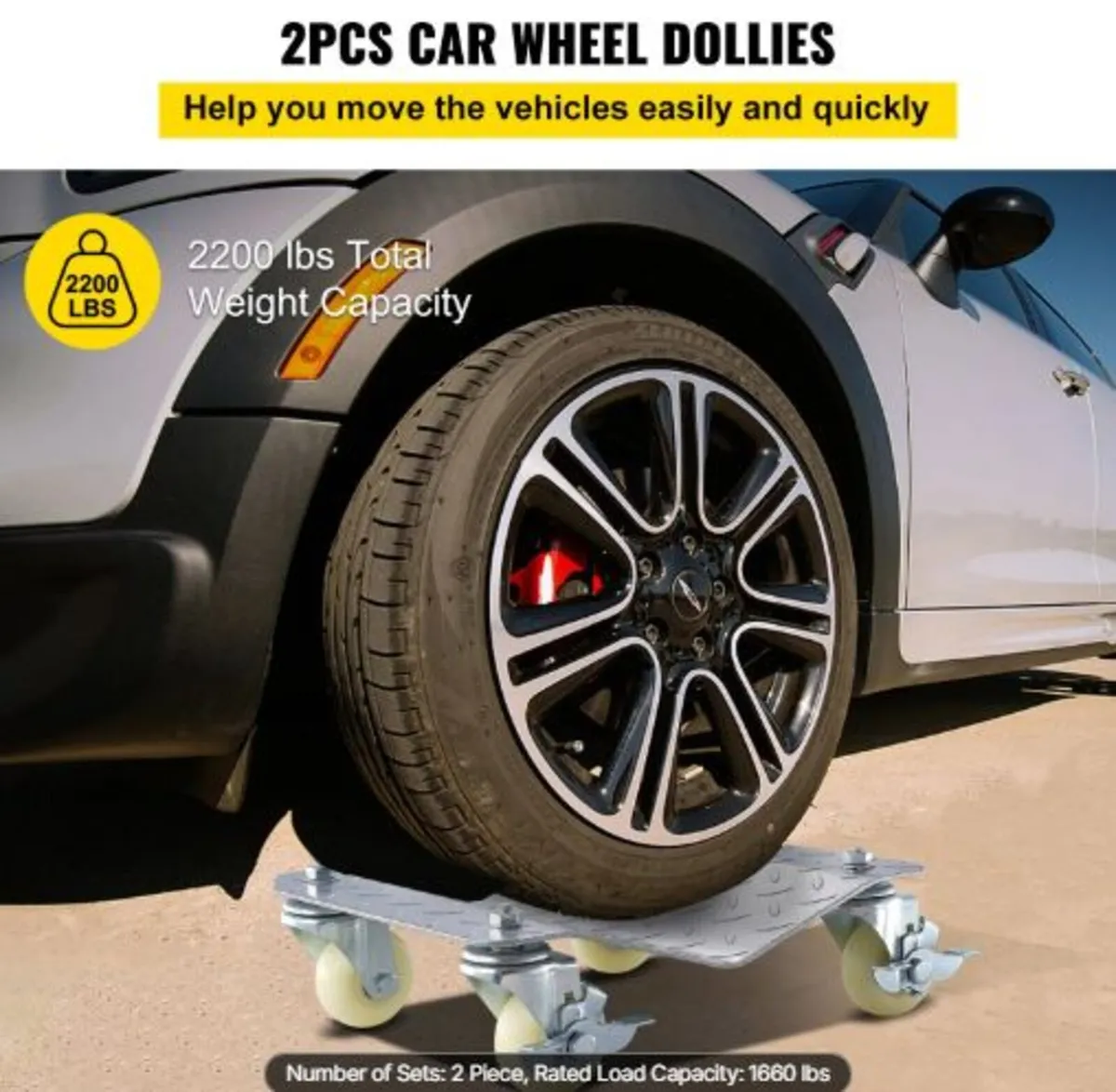 Vehicle Positioning Wheel Dollies - 680Kg Per - Image 3