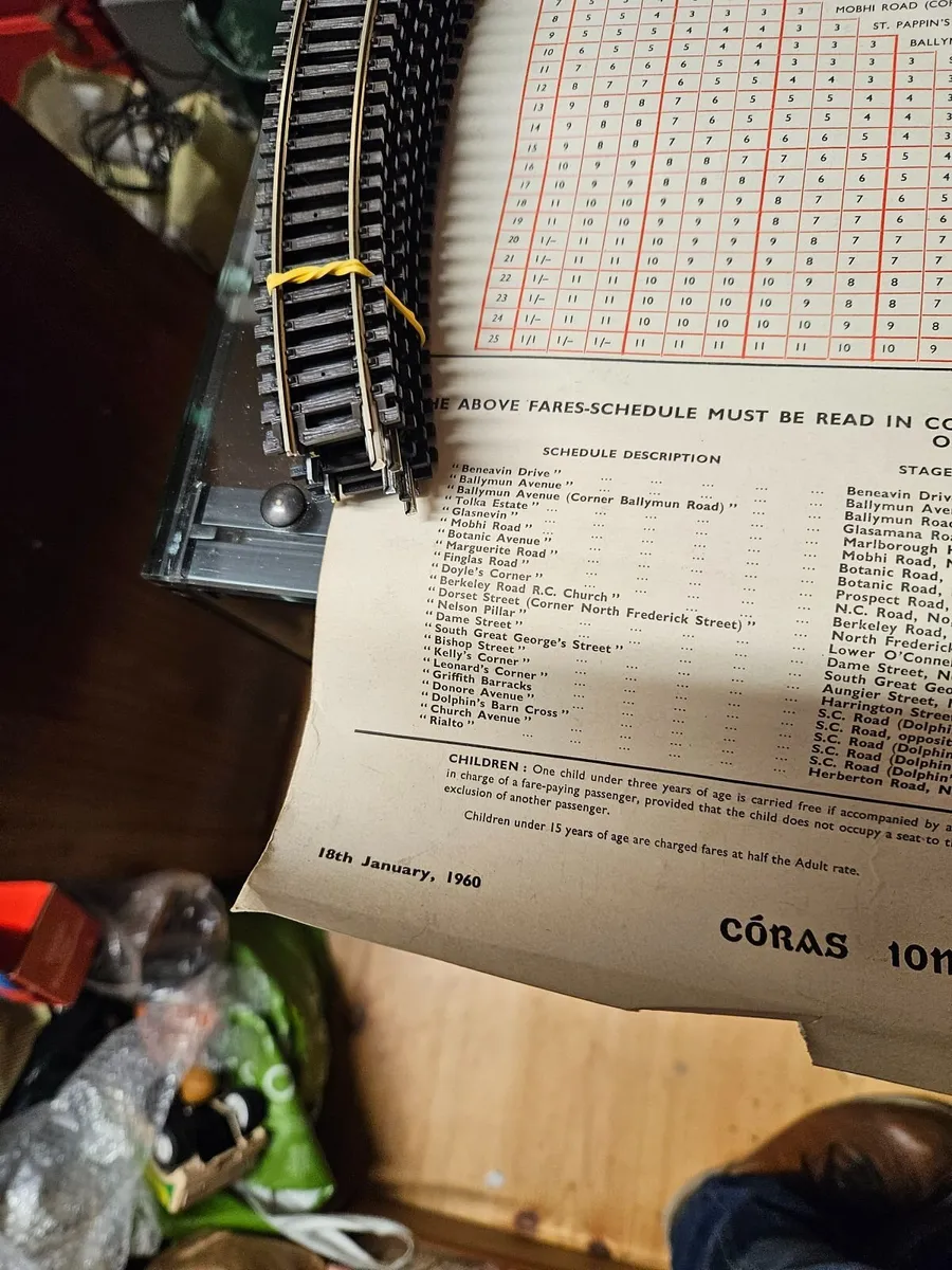 Vintage Dublin Bus Time Table 1960 - Image 3