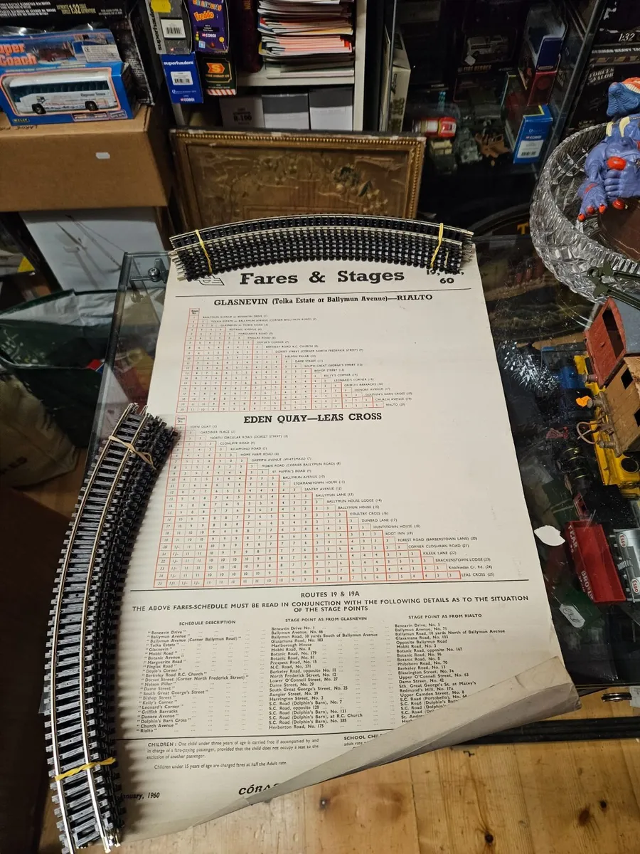 Vintage Dublin Bus Time Table 1960 - Image 1