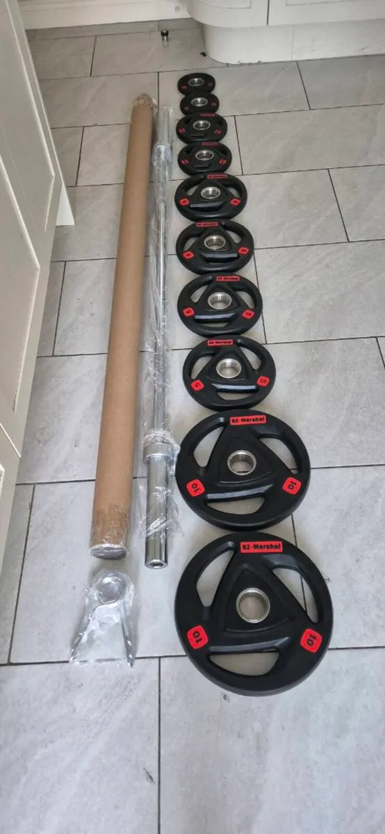 Brand new olympic weight lifting set - Image 1