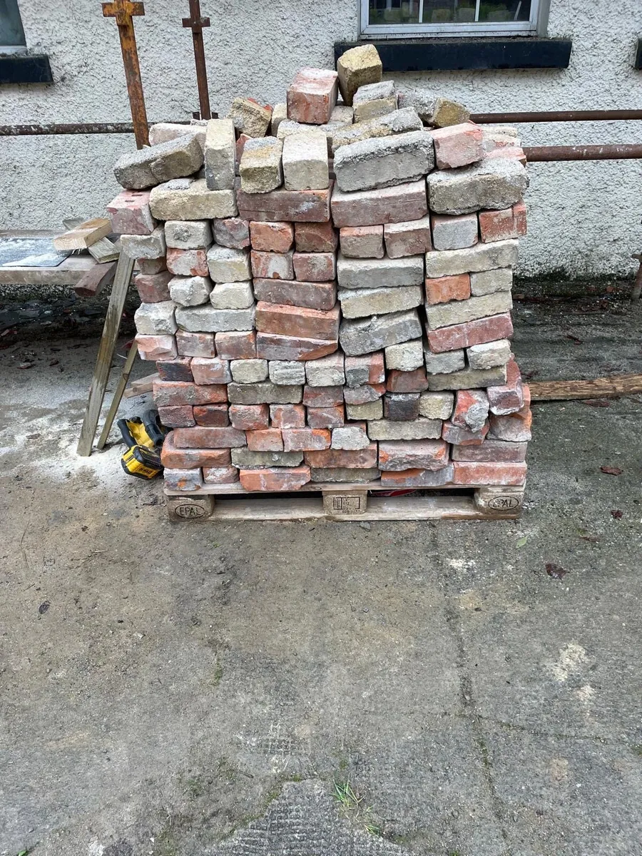 Reclaimed red bricks