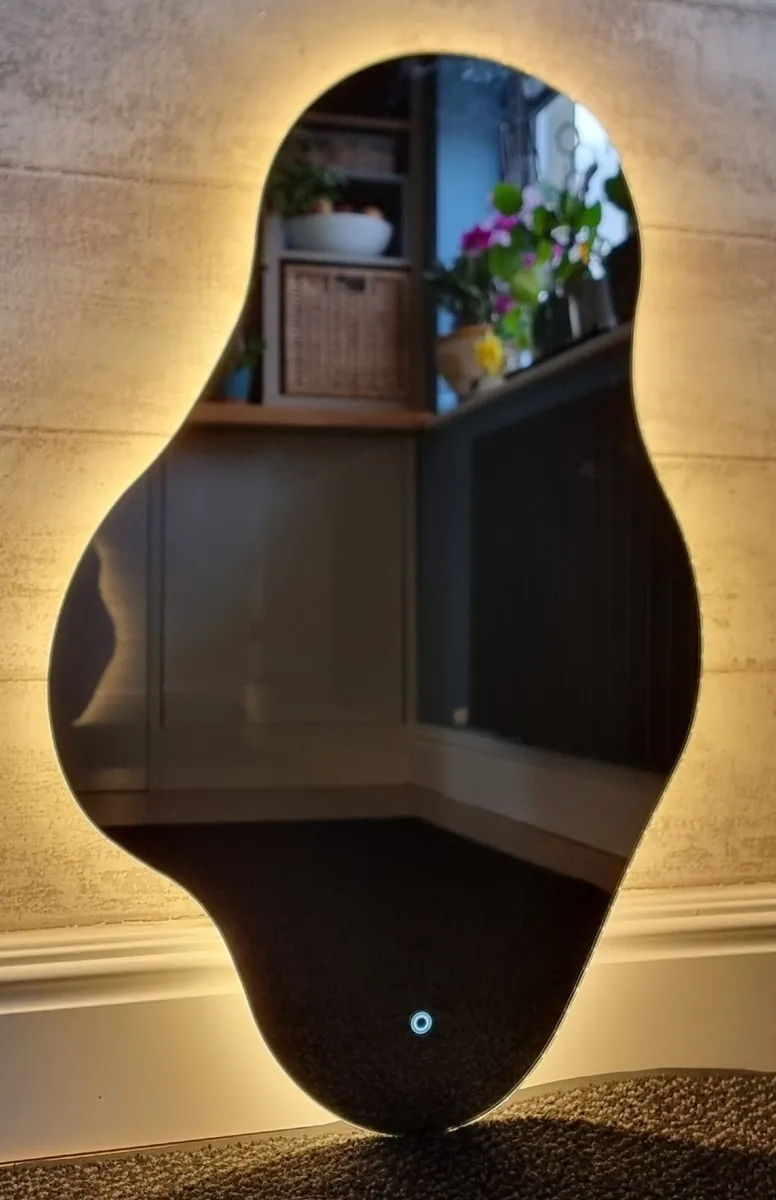 LED Bathroom Mirror 50x80cm Dual LED Touch - Image 4