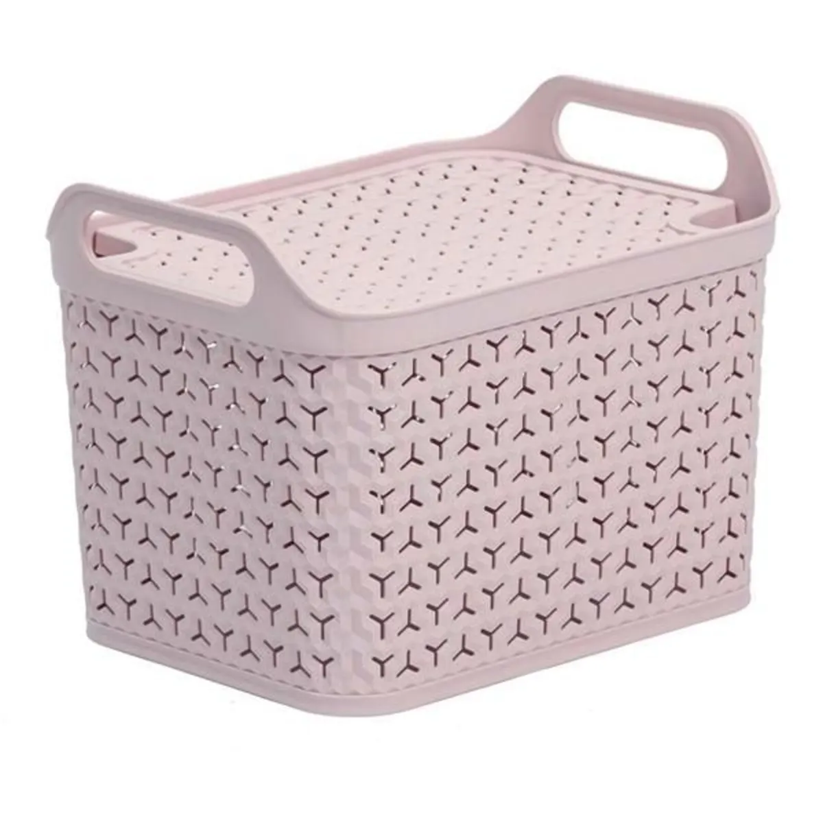 4 baby pink storage baskets