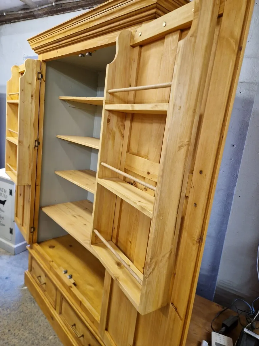 Vintage pine larder - Image 4